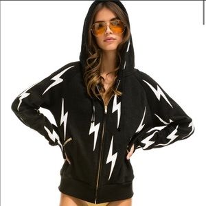 Aviator nation all over bolts  new hoodie. !